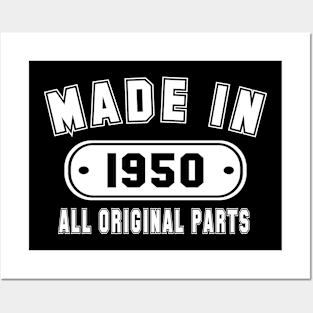 Made In 1950 All Original Parts Posters and Art